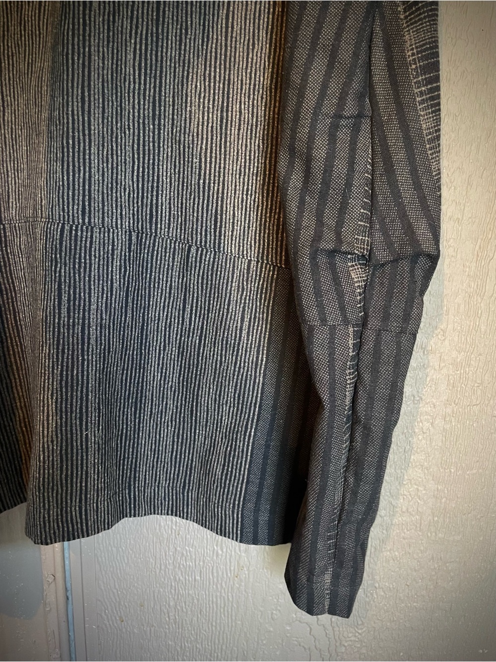 Mao Mam Artisan Midi Dress Black Lagenlook Mori Cotton Boho Pockets S/M Thailand - Picture 12 of 16